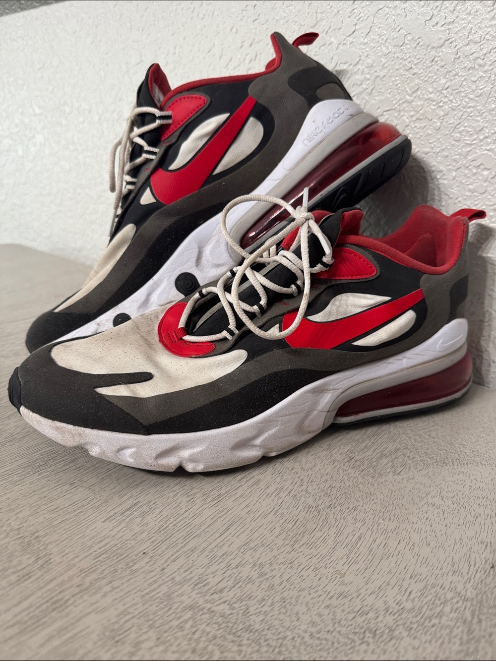 Nike Black, Red and White Men's Air70 Reacts